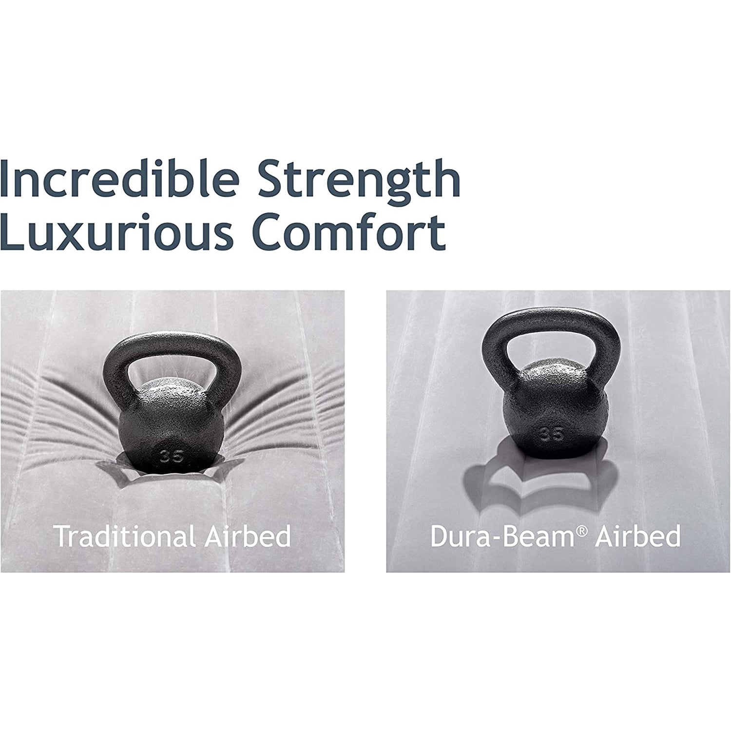 Intex 22" Queen Dura-Beam Deluxe Comfort Plush Airbed w/ Fiber Tech Technology