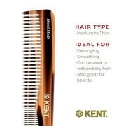 Kent 6T Fine Tooth Comb and Wide Tooth Hair Comb, Handmade Styling Comb for Hair Care, Barber Combs, Beard Combs For Men, Hair Styling Grooming Hair Combs for Men, Women and Kids