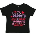 thumbnail image 3 of Inktastic Valentine's Day I'm My Daddy's Girl and My Mommy's World Girls Toddler T-Shirt, 3 of 5