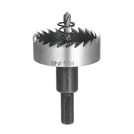 

High Speed Steel Hole Saw Heavy-duty Hole Cutter Compatible with 10mm or larger Collet for Stainless Steel Metal Sheet Wood
