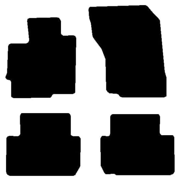 Auto Mats and Accessories Custom Fit Carpet Floor Mats Compatible with 2018-2024 Mitsubishi Eclipse Cross – 4-Piece Front Set (Black), Made in USA