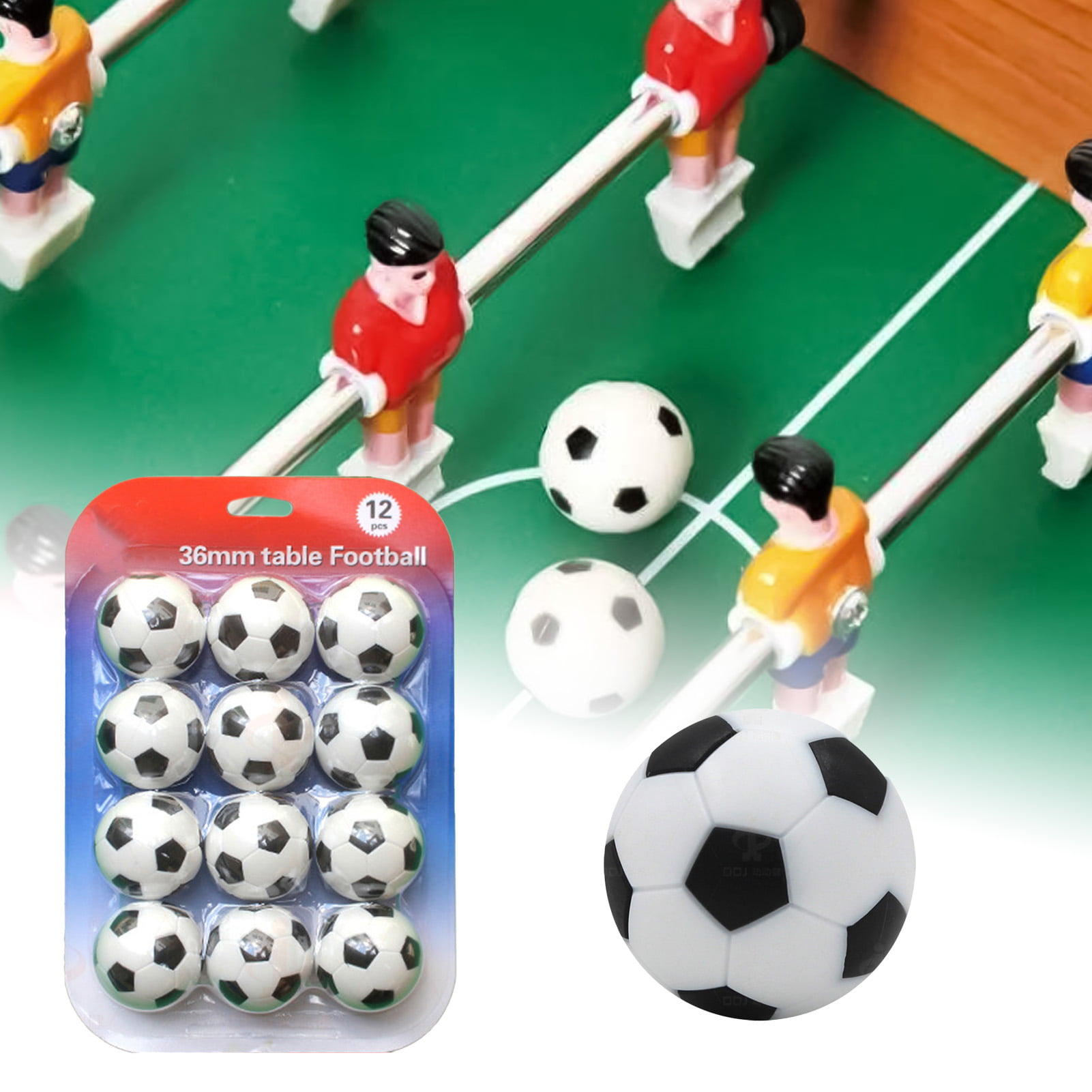 Mini Soccer Balls Foosballs Replacement Balls with Multiple Colors for Table Soccer Foosball 8PCS 