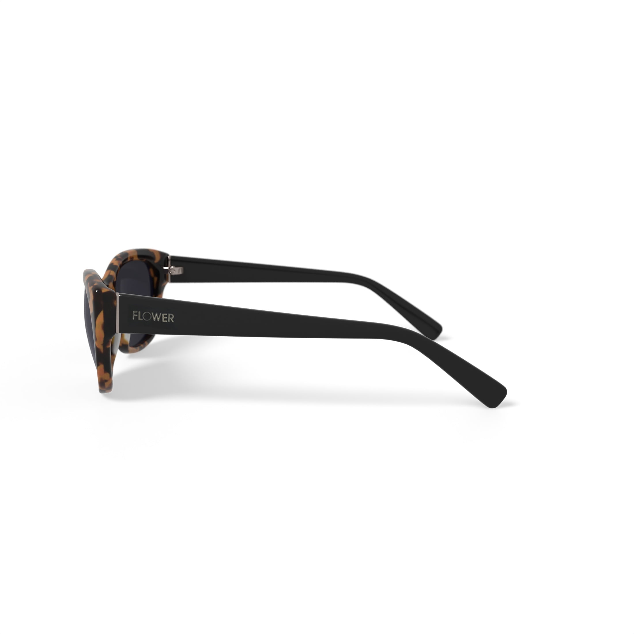 FLOWER Women's Rx'able Polarized Fashion Sunglasses, FLR1007P - Chloe, Tortoise, 53-16-140, with Case