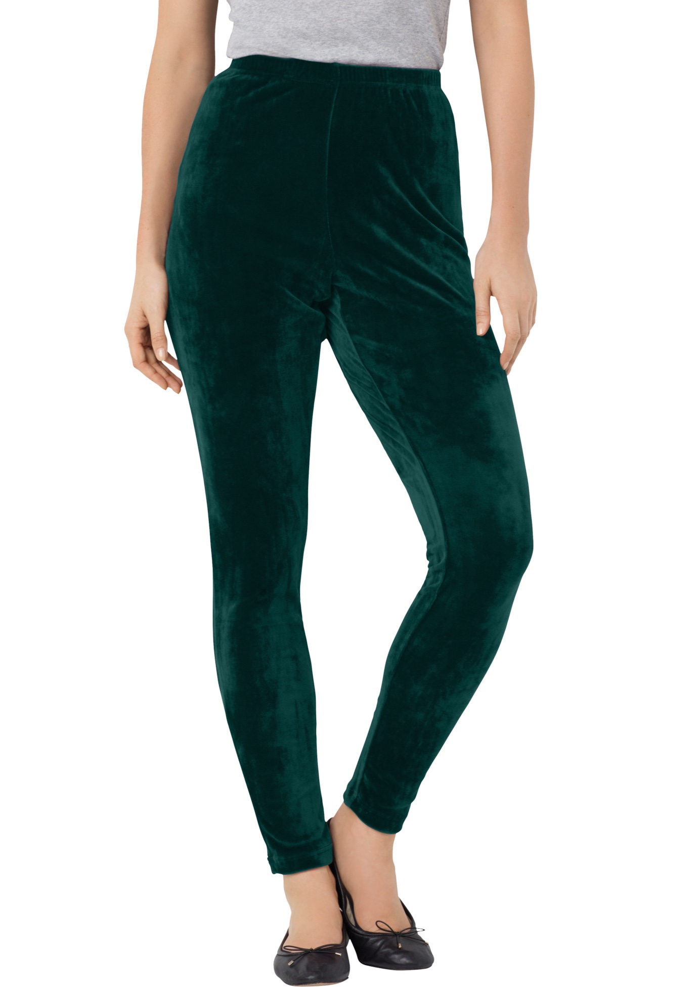 Woman Within Woman Within Women's Plus Size Velour Legging Legging