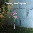 thumbnail image 7 of Harpi Solar Lights Outdoor Clearance, Solar Garden Lights Decor, Lily Garden Decorative Flowers with 4 Lily Flowers, Waterproof LED Solar Powered Landscape Lights for Yard Garden Patio, 7 of 7