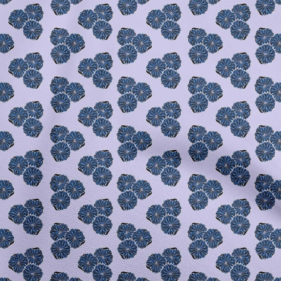 oneOonePolyesterSpandexMediumPurpleFabricAsianBlockSewingMaterialPrintFabricByTheYard56InchWide