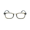 thumbnail image 3 of EYE ZOOM 3 Pairs Plastic frame Retro Reading Glasses Spring Hinged with Soft Pouch for Men and Women, Brown Tortoise, +3.00 Strength, 3 of 7