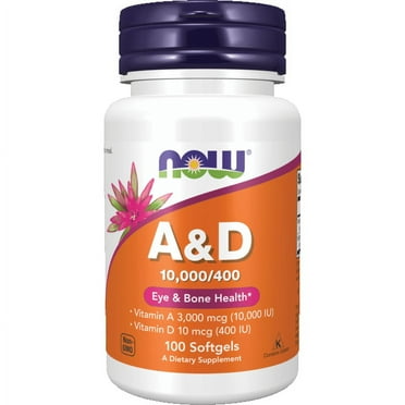 NOW Foods A & D 100 Sgels