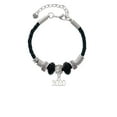 thumbnail image 2 of Delight Jewelry Silvertone Horizontal Year 2020 Middle Sister Celtic Knot Leather Bead Bracelet, 7"+2" Extender, 2 of 4
