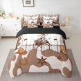 thumbnail image 2 of Manfei Cowboy Tribal 7pcs Bedding Comforter Set,Retro Rustic Horseshoe Queen Bedding Sets,Cute Cow Pattern Queen Sheet Sets For Boys Teens,Breathable Home Decor Reversible, 2 of 8