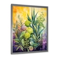 thumbnail image 2 of Designart "Delicate Aromatic Herbs I" Floral Framed Wall Art - Traditional Green Herbs Bedroom Framed Canvas Wall Art, 2 of 6
