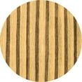 thumbnail image 1 of Ahgly Company Indoor Round Solid Brown Modern Area Rugs, 4' Round, 1 of 4