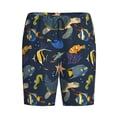 thumbnail image 4 of Wukai Undersea Animals Men’s Short Pajama Pants With Pockets Soft Sleep Pj Shorts for Men-X-Large, 4 of 6