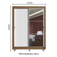 thumbnail image 3 of Ropero Clóset Madesa 2 puertas con Espejo y pies MB, 3 of 5