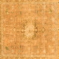 thumbnail image 1 of Ahgly Company Indoor Square Abstract Orange Modern Area Rugs, 3' Square, 1 of 4
