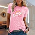 thumbnail image 2 of Cathalem Hauts Courts pour Femmes T-Shirts à Manches Courtes Printemps 2024 Pull Décontracté, Rose L, 2 of 5
