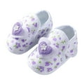 thumbnail image 3 of Otqutp Baby Girls Cute Dress Up Shoes Toddler Prewalker Soft Flower Bowknot Flat Slipper Toddler Slip On Mary Jane Sandals, 3 of 7
