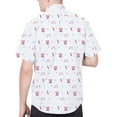 thumbnail image 6 of Visive Mens Big And Tall Short Sleeve Button Shirt, Printed Fire works Shirts, 6 of 7