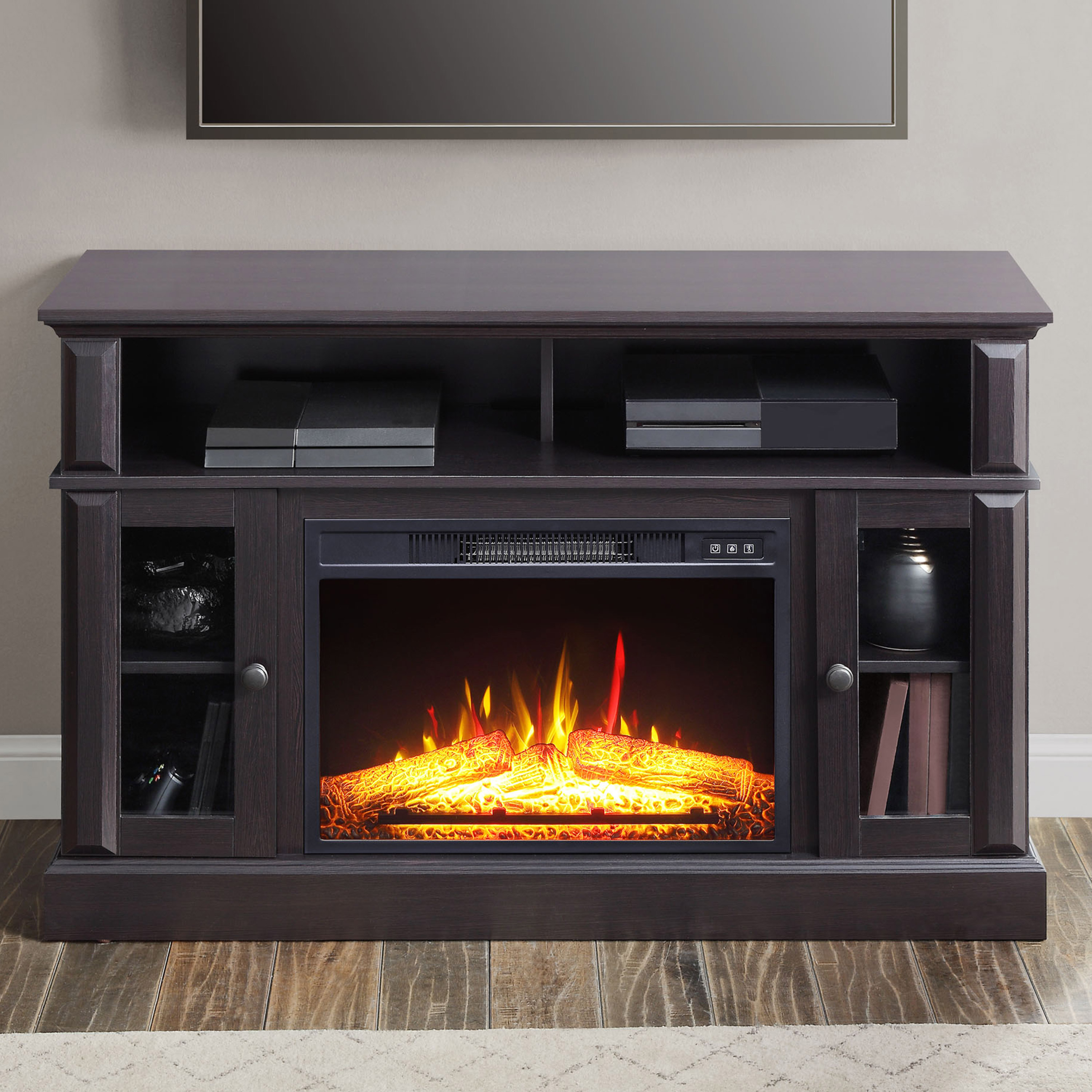 Whalen Barston Media Fireplace Console for TV's up to 55”, Espresso Finish - image 11 of 11