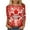 #02, variant on Amzcrzy Womens Tops Trendy Maple Leaf Print Canada Day T Shirts Casual Round Neck 3/4 Length Sleeve Summer Tops for Women Comfy Basic Going Out Tops