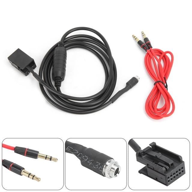 Cable de audio para automóvil, adaptador de entrada auxiliar para automóvil, cable de audio, cable adaptador auxiliar para automóvil para un funcionamiento suave