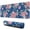Pioneer Flower Floral, variant on Long Mouse Pads for Desk,Pioneer Flower Floral Print Pattern Desk Mats on Top Of Desks, Desk Mouse Pad Extra Large with 3mm Non-Slip Base and Stitched Edge for Gaming,Office,Work,Home 31.5"x11.8"