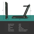 thumbnail image 2 of Gymax 2 in 1 Folding Treadmill 2.25HP Running Machine w/ Dual Display Green, 2 of 10