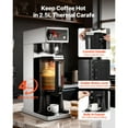 thumbnail image 3 of KFFKFF Commercial Drip Coffee Maker, 16-17 Cups Machine with 2.5 L Thermal Carafe, Keep Warm for 4 Hours, Stainless Steel Brewer with Auto Water Filling, 3 of 9