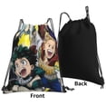 thumbnail image 5 of My Hero Academia Drawstring Backpack Anime Sackpack Gym Bag For Sport Yoga Travel Hiking Shopping Lightweight Gym Bag 16*14 Inch, 5 of 9