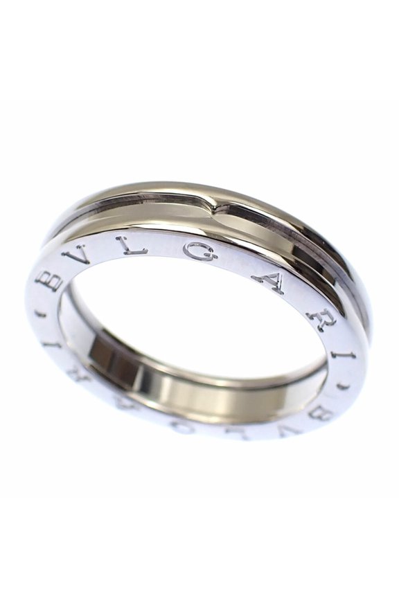 Pre-Owned Bvlgari B-ZERO1 Men's Ring in 18K White Gold, Size 21, 8.4g, 750, #61 (Good)