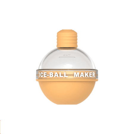 

1-Pack Ice Balls Whiskey Ice Molds Silicone Ice Cube Trays Whiskey and Cocktail Ball Ice Molds Orange