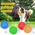 thumbnail image 4 of LQQBOX 3.5" Squeaky Dog Toy Balls (6 Colors) Puppy Chew Toys for Teething, BPA Free Non-Toxic, Medium, Large & Small Dogs, Durable Aggressive Chewers, 4 of 7