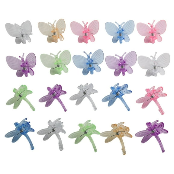 20Pcs Plastic Plant Fix Clips Orchid Clips Garden Support Clip Flowers Vine Clip