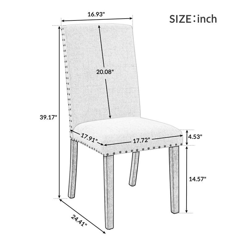 Parsons Tufted Dining Chairs SEGMART 17.72