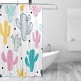 thumbnail image 2 of Coolnut Cactus Bathroom Waterproof Shower Curtain Set Bathtub Curtain with 12 Hooks for Bathroom Decor,Hotel,Room,60"x 72", 2 of 6