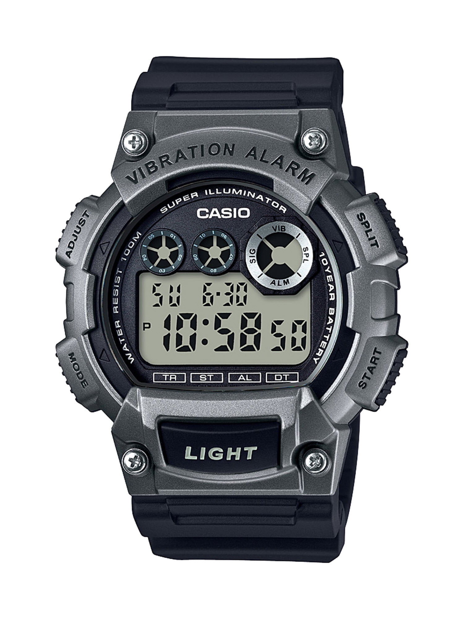 Casio Men's Sport Digital Watch, Black/Gunmetal W735H-1A3V - Walmart.com
