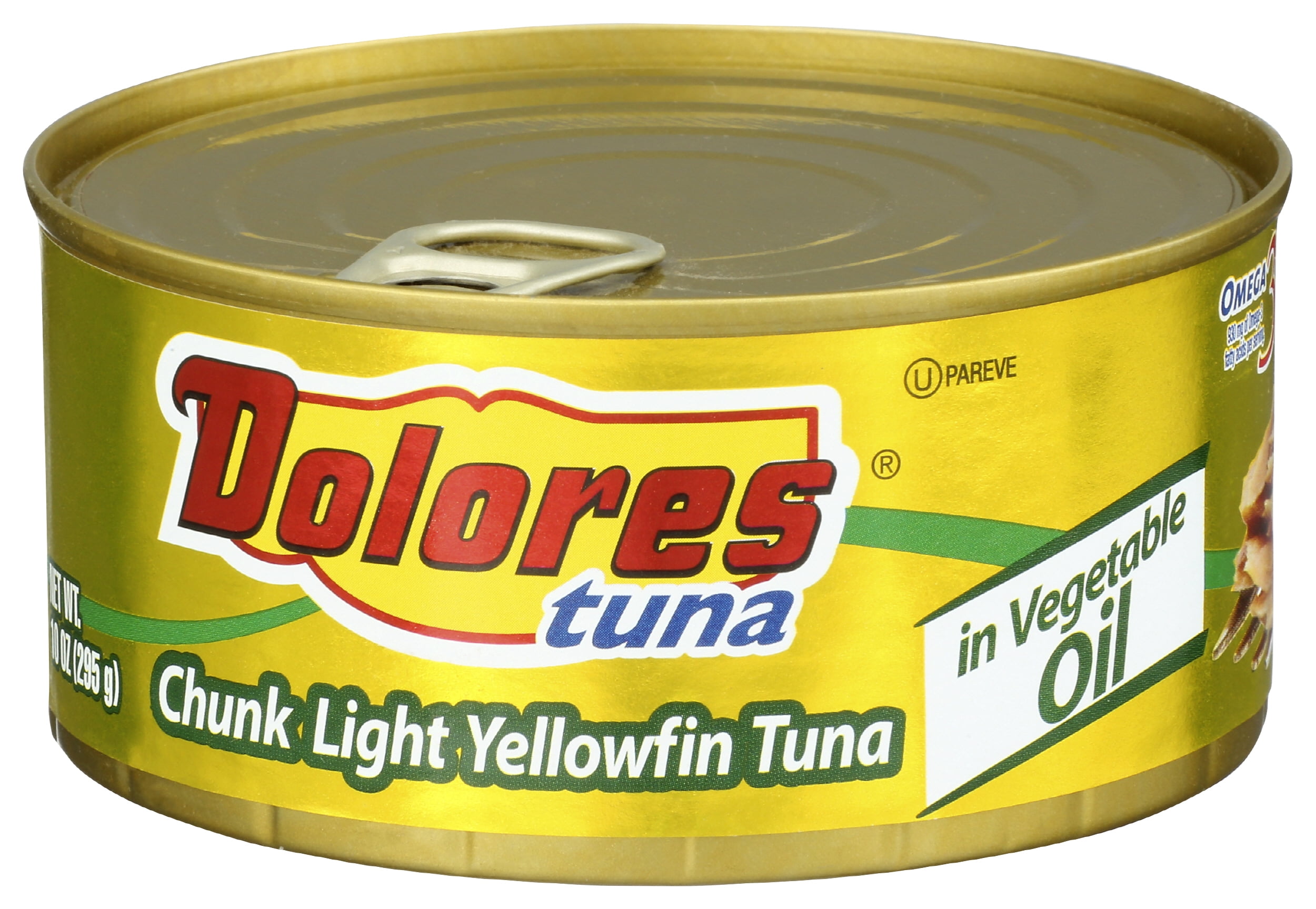 (Pack of 24), Dolores Chunk Light Yellowfin Tuna in Vegetable Oil, 10 oz