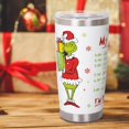 thumbnail image 6 of 20oz Christmas Tumbler with Lid, Stainless Steel Vacuum Double Wall Insulated Travel Tumblers Coffee Mug, 6 of 6