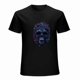 thumbnail image 2 of Skull Crossbones T-shirt Skull and Roses T-shirt Skull with glasses on T-shirt Gothic tees Unisex tees Vintage, 2 of 5