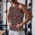 thumbnail image 5 of Cauagu Colourfull Owl Print Men's Sleeveless Muscle Shirts,Tank Tops Quick Dry Workout Tank Top Gym Muscle Tee Fitness Bodybuilding T Shirt for Men-XX-Large, 5 of 7