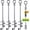 18''-4Pcs, variant on 18" Heavy-Duty Ground Anchors Screw in, 3" Wide Spiral Earth Anchors for Swing Set, Wind Resistant Mobile , Trampoline, Sheds - Fully Welded Ground Anchors-Set of 4