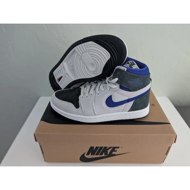 Ni - ke Air Jordan 1 Zoom Comfort 2 Grey Concord Purple Blue DV1305 040 Shoe Size 8