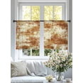 thumbnail image 4 of Brown Ombre Sheer Curtains 45 Inch Length 2 Panels Set, Gradient Abstract Art Vintage Voile Window Treatment Rod Pocket Small Kitchen Curtains Drapes for Bedroom 52"x45"x2, 4 of 7