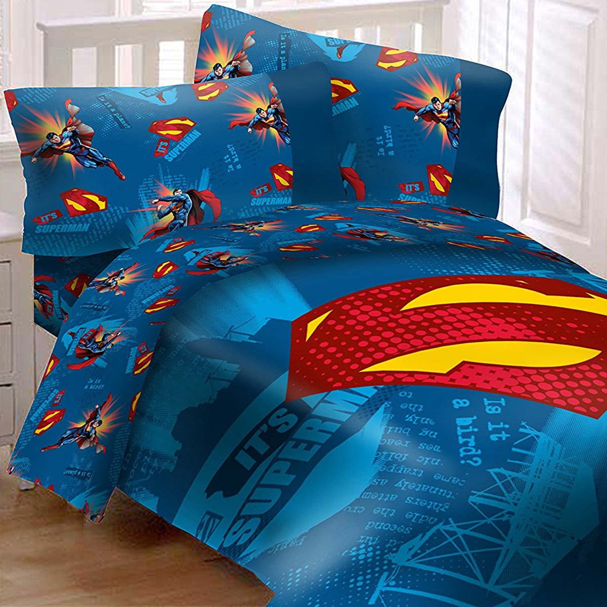 It Is Superman Bedding Set Super Shield, Superman Double Duvet Cover