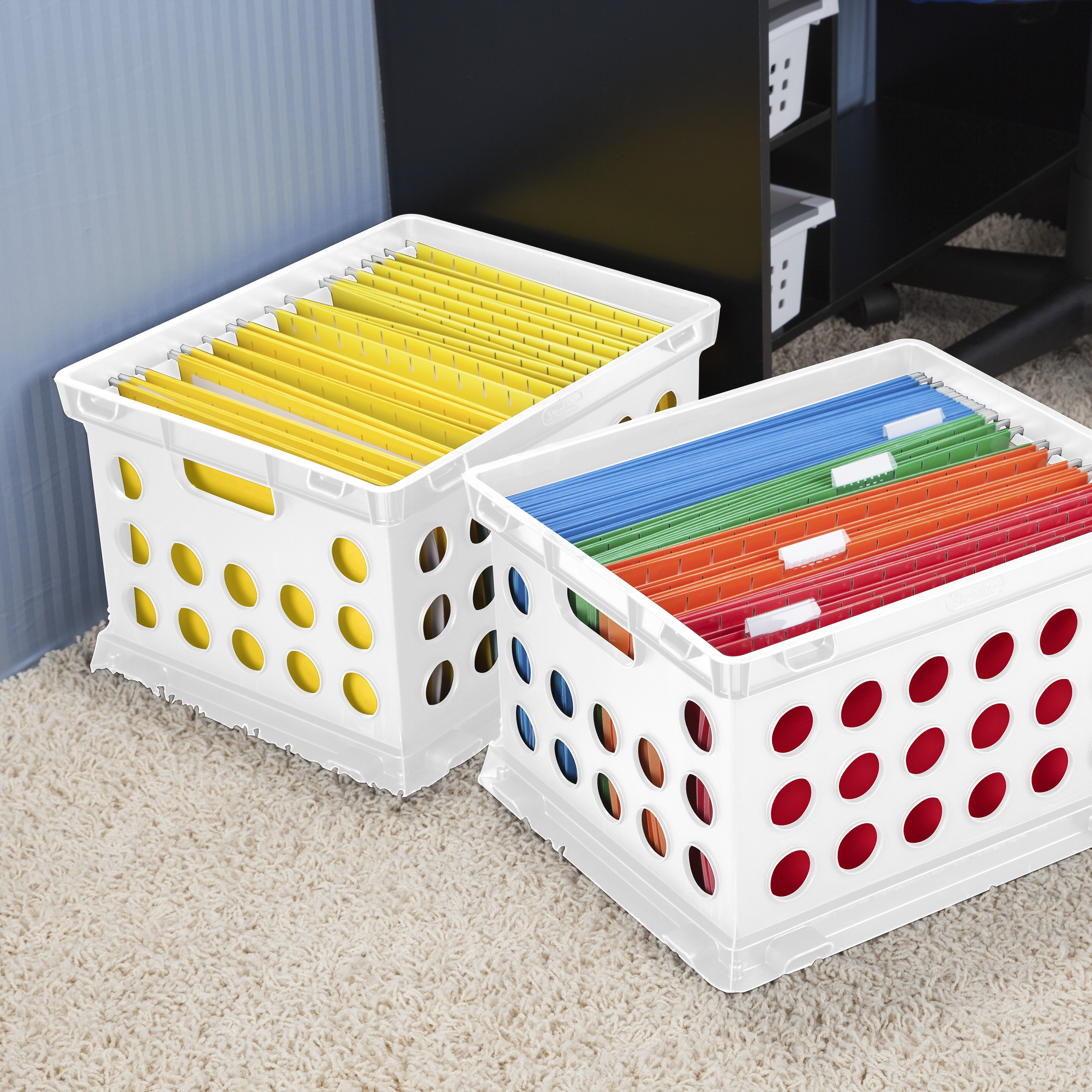 Sterilite File Crate White Set of 12