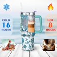 thumbnail image 4 of 40oz Ocean Nautical Anchor Stainless Steel Flip Straw Tumbler Spill Proof Travel Cup Double Wall Vacuum Insulated Coffee Mug with Top Handle, 4 of 6