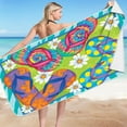 thumbnail image 6 of LACKUST Summer Quick-Dry Microfiber Beach Towel - Lightweight & Sand-Proof for Travel, Camping, Yoga - Oversized 70x150cm, 6 of 6