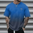 thumbnail image 5 of Big and Tall Shirts for Men Printing Popular Casual Loose Round Neck Short Sleeved T Shirt Mens Large Shirts T Shirt Bulk Long Sleeved Tops Mens Men A Tall for Running Clothes 4XL, 5 of 6