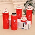 thumbnail image 6 of Cibeat Insulated Bottle, 13oz Christmas Gift Bottle for Friends, elder, Red Portable Thermo Mugs with Christmas Tree, 6 of 8