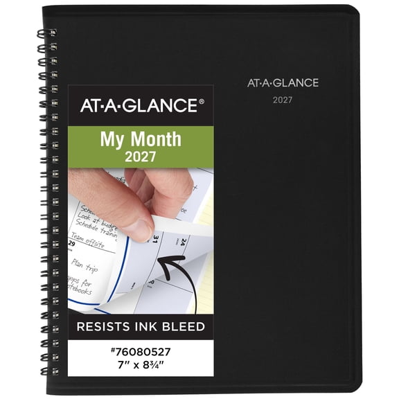 AT-A-GLANCE QuickNotes 2027 Monthly Planner Black Medium 7 x 8 34 - Monthly
